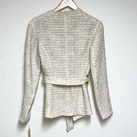 NWT Genny Moda Italy Vintage Boucle Two Piece Skirt Suit Cream Sz 10 - Picture 3 of 8